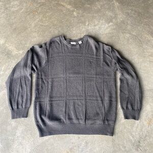 Izod Men's Charcoal Crewneck Sweater